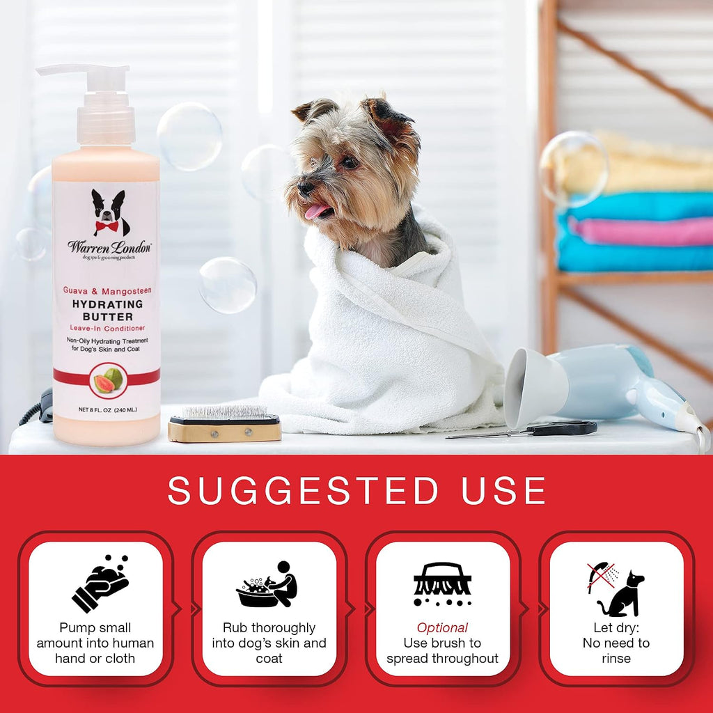 Warren London Butter Combo bottles with grooming accessories