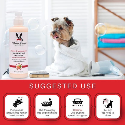 Warren London Butter Combo bottles with grooming accessories