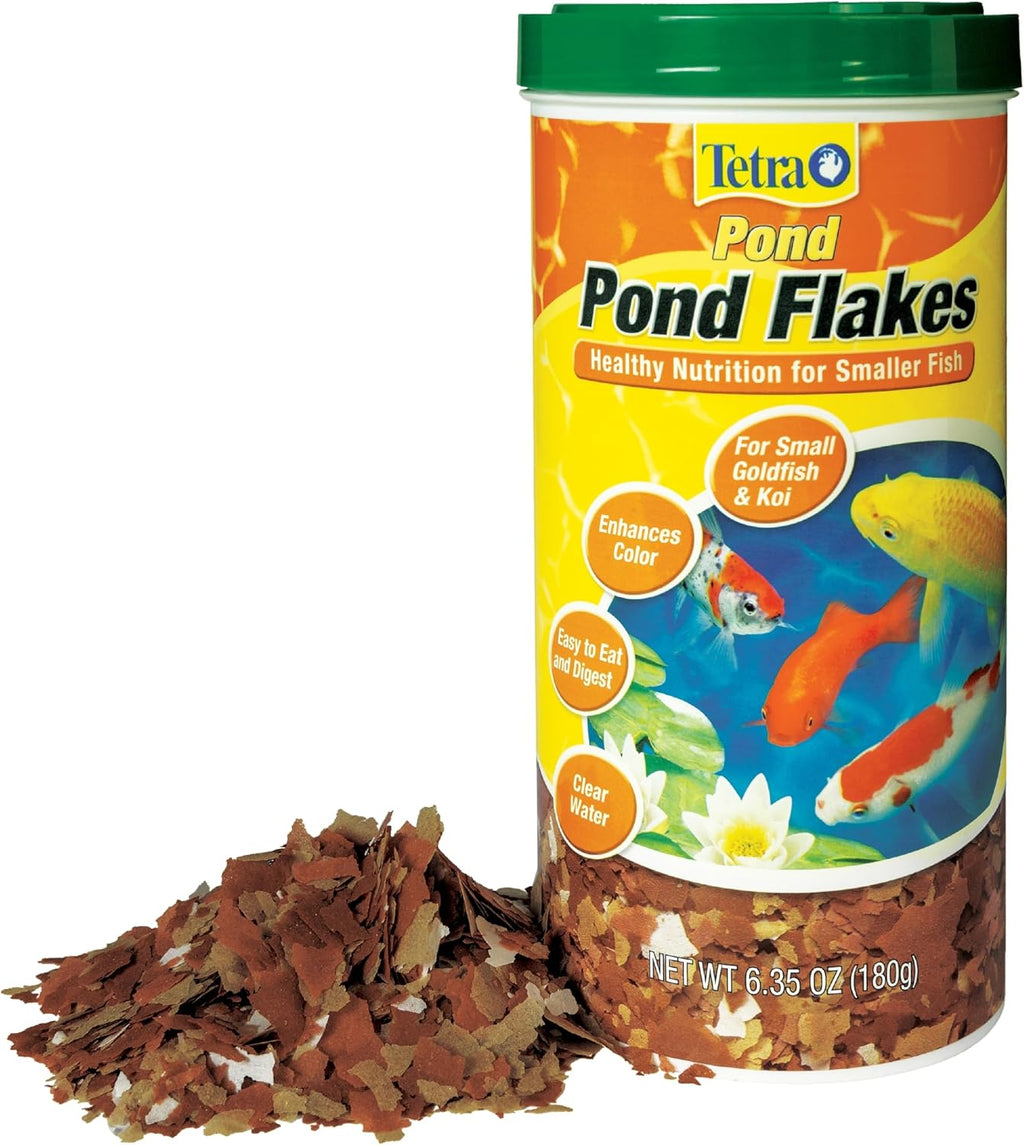 Tetra Pond Flakes clear water formula and feeding instructions