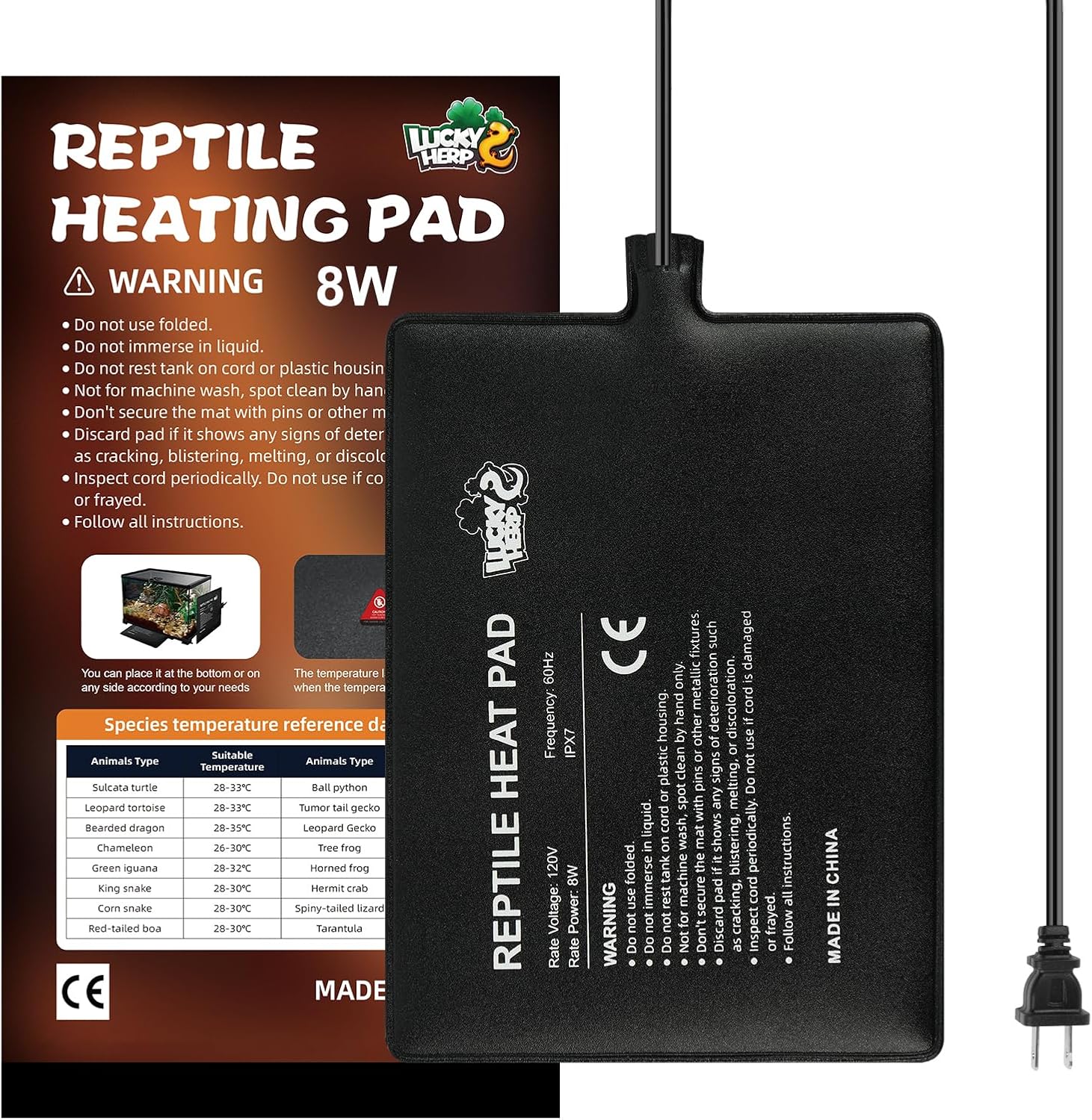 LUCKY HERP thermal pad being utilized for seedling growth and plant warming