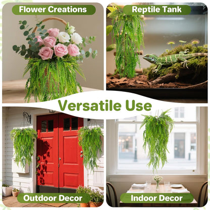 Flexible plastic jungle vines for chameleon terrariums