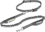Tuff Mutt Hands-Free Waist Leash for Dog Walking, Running and Hiking, Adjustable Belt with Double Handle, Reflective Bungee Design for Large & Medium Dogs - Image 10