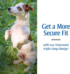 Close up of PetArmor flea and tick collar buckle mechanism