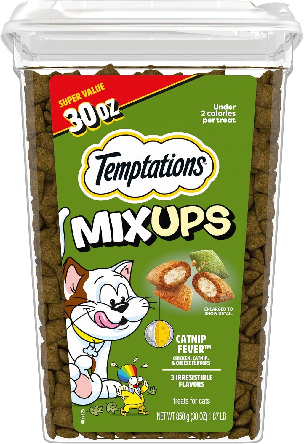 Temptations MixUps Crunchy and Soft Cat Treats, Catnip Fever, 16 oz - Image 13