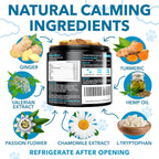 YaqvYoNg soft dog calming treats 180 count jar for separation anxiety