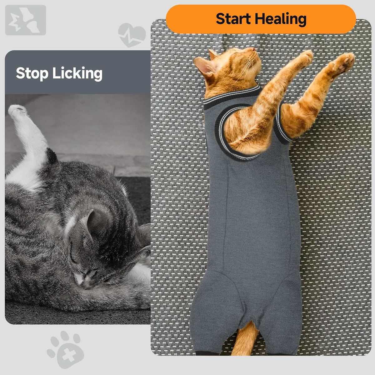 Yternal recovery suit packaging and size guide