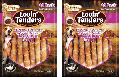 Butcher Shop 8" Chicken & Rawhide Rolls Dog Treats (2 Pack - 10 oz per Pack) - Image 12