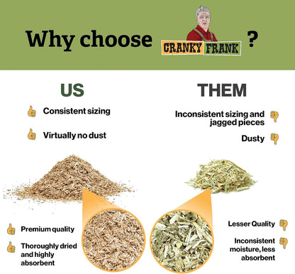 Dust-free hemp bedding for chickens and small pets