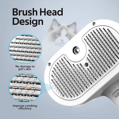 Close up of soft bristles on Eilimy pet deshedding tool