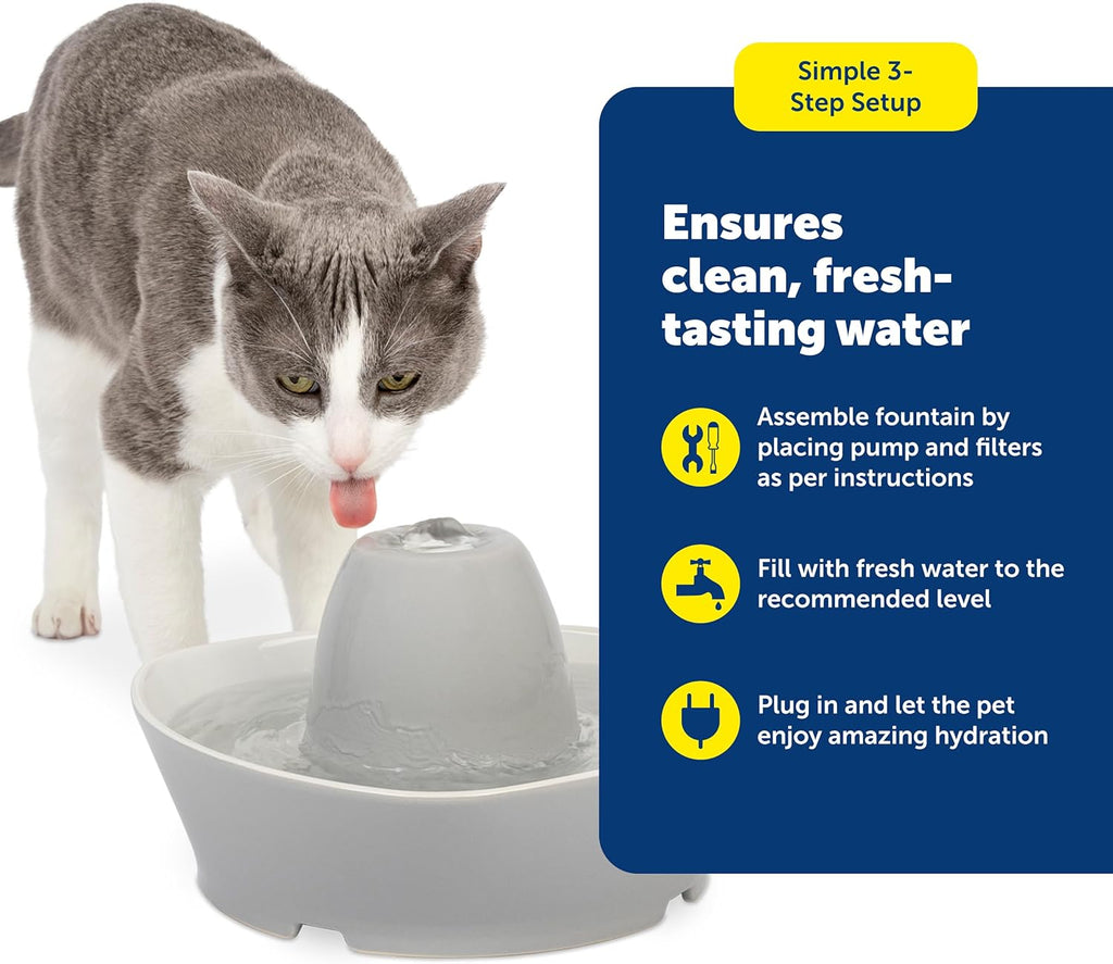 PetSafe fountain components for easy dishwasher cleaning