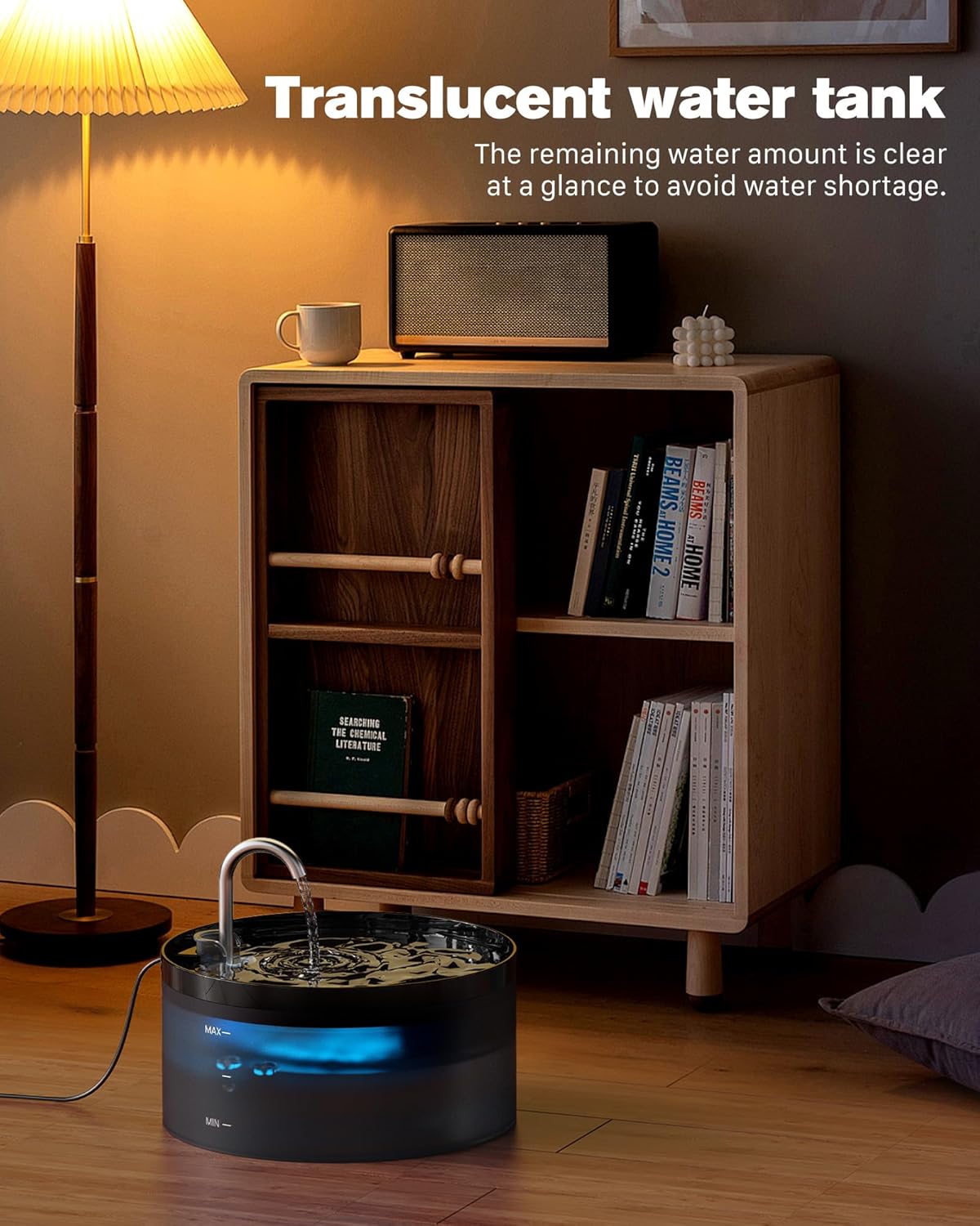 Bemoony 3.2 liter water dispenser water level window