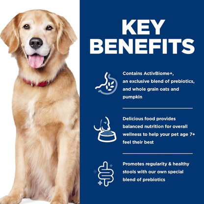 Nutritional information label on Hill's Science Diet dog food