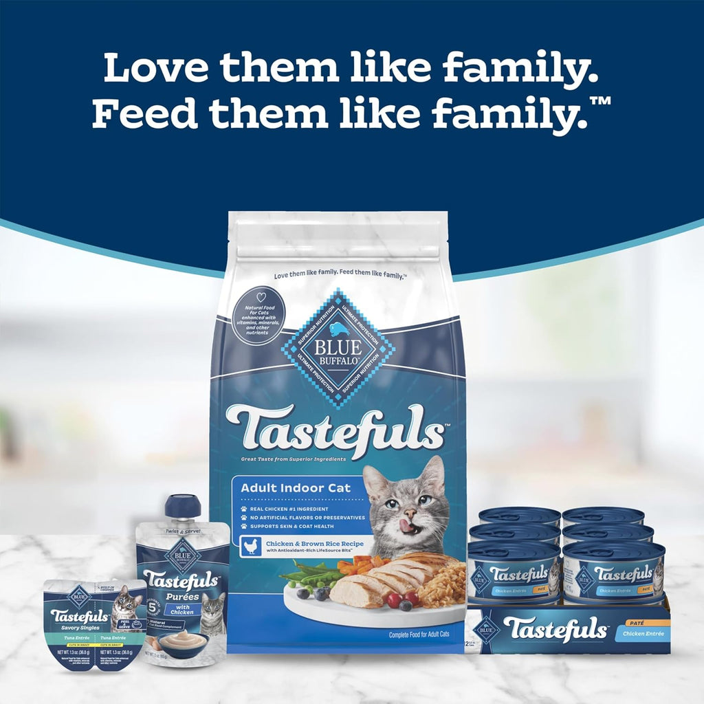 Blue Buffalo Tastefuls Pures Variety Pack Wet Cat Food Complement (Chicken & Tuna) Made with Natural Ingredients, for All Life Stages, 3-oz. Resealable Pouches (12 Count) - Image 9