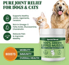Special Breed natural hip and joint supplement powder packaging with scoop