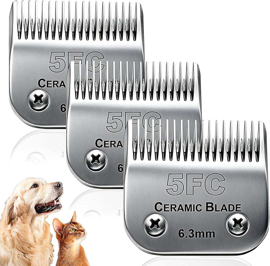 Dog Grooming Replacement Blades Compatible with Andis Dog Clipper, Dog Clipper Blades Compatible with Oster A5,Wahl KM-10 Series Dog Clipper,7FC Blades (3.2mm) - Image 12