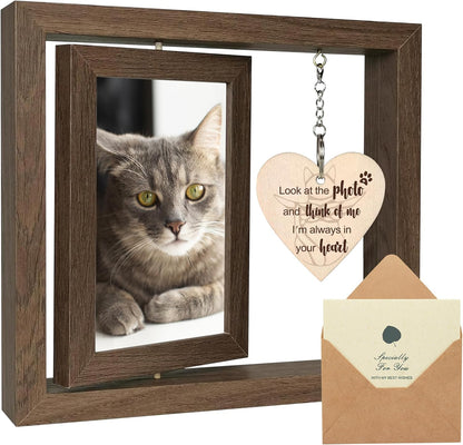 SHOW-YA desktop pet memorial display option for four by six inch pictures on a table