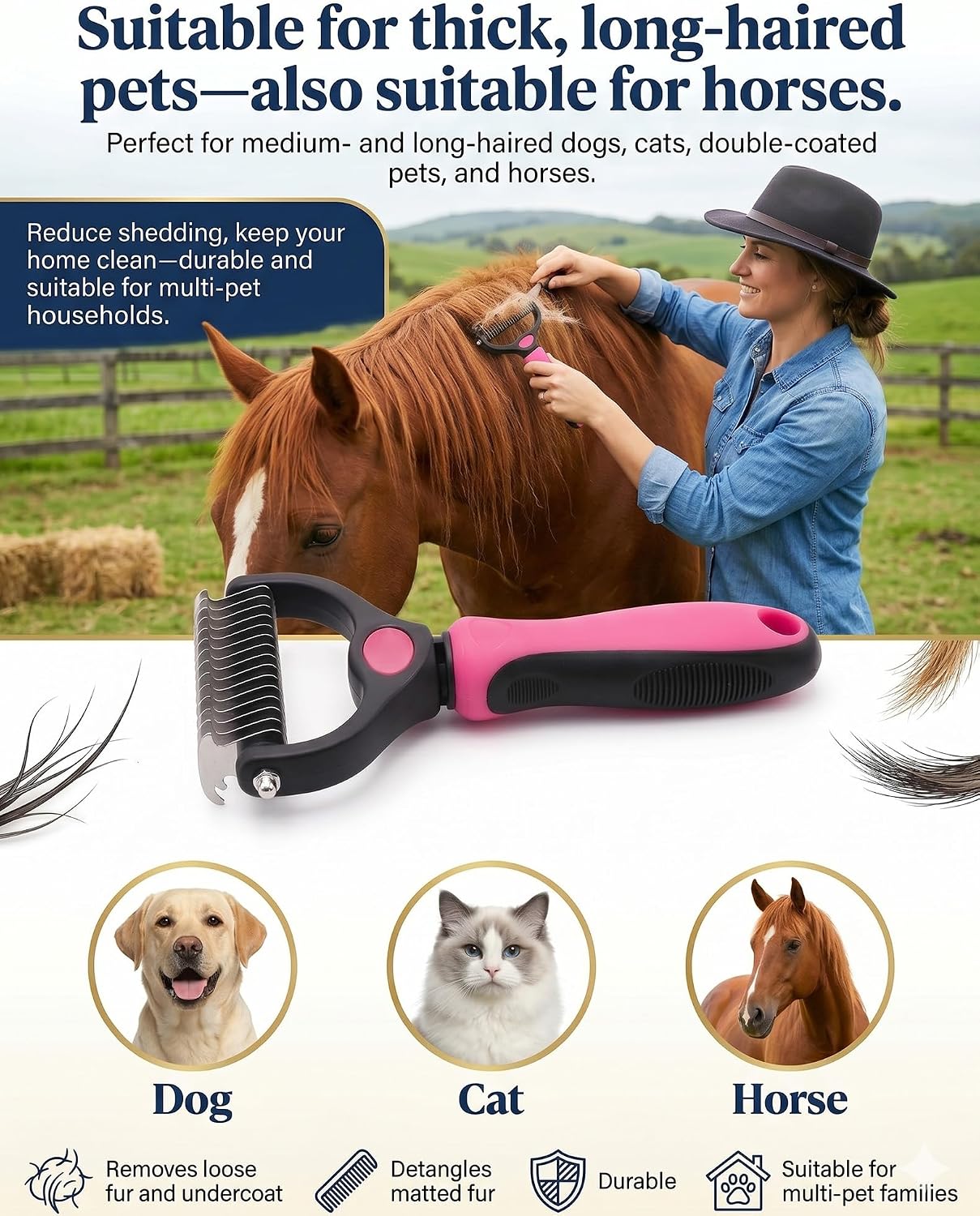Professional pet grooming tool packaging by Luxenor
