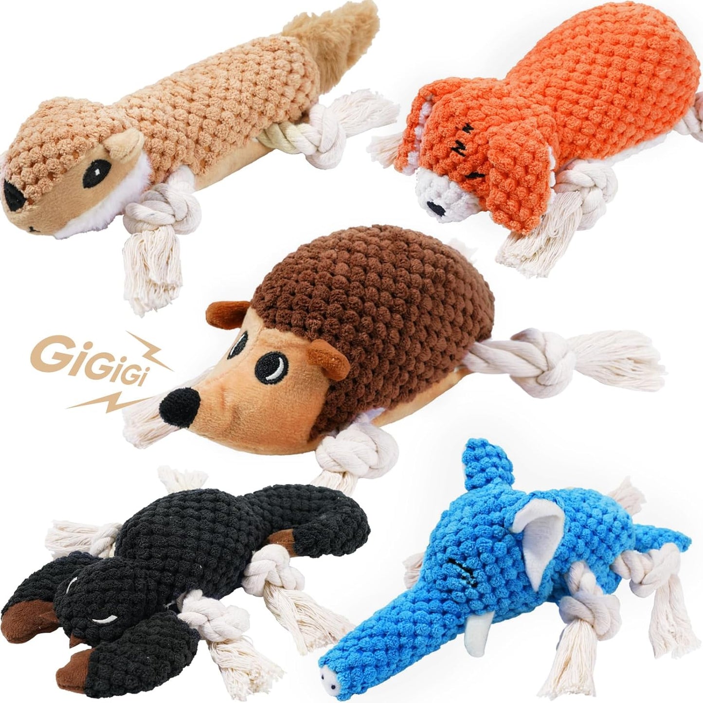 LEGEND SANDY Squeaky Plush Dog Toy Pack for Puppy, Small Stuffed Puppy Chew Toys 12 Dog Toys Bulk with Squeakers, Cute Soft Pet Toy for Small Medium Size Dogs - Image 10