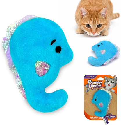 Pounce & Purr(R) Plush Cat Toys, Catnip & Silvervine Infused, Shiny Iridescent Accents, Interactive Play Toys for Cats & Kittens (Ladybug) - Image 9