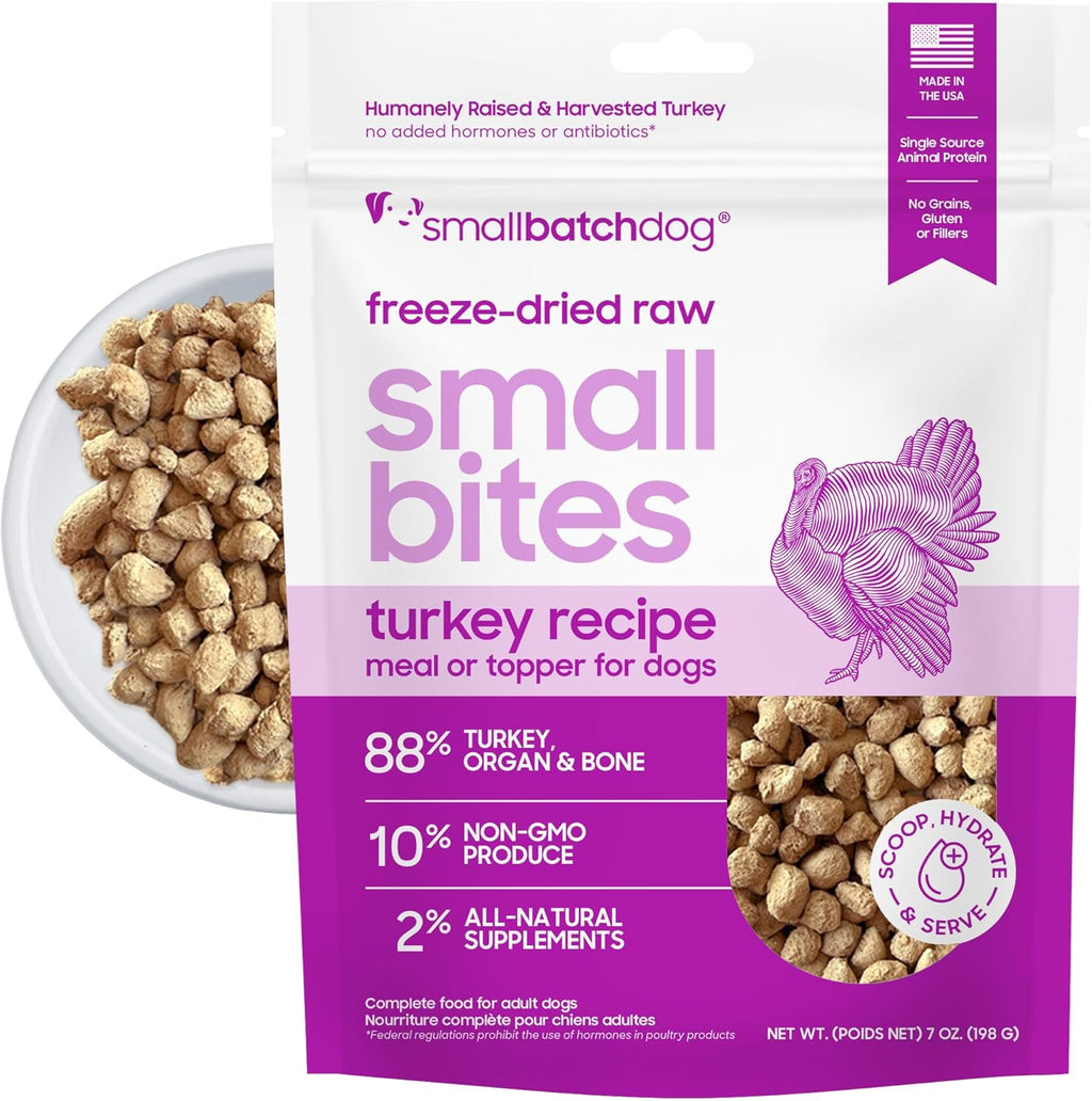 smallbatch Freeze-Dried Beef Dog Food - Grain Free, Organic Produce - Raw Dehydrated Beef Small Bites, High Protein Complete Meal or Topper - Humanely Raised, Made in USA, 7oz - Image 15