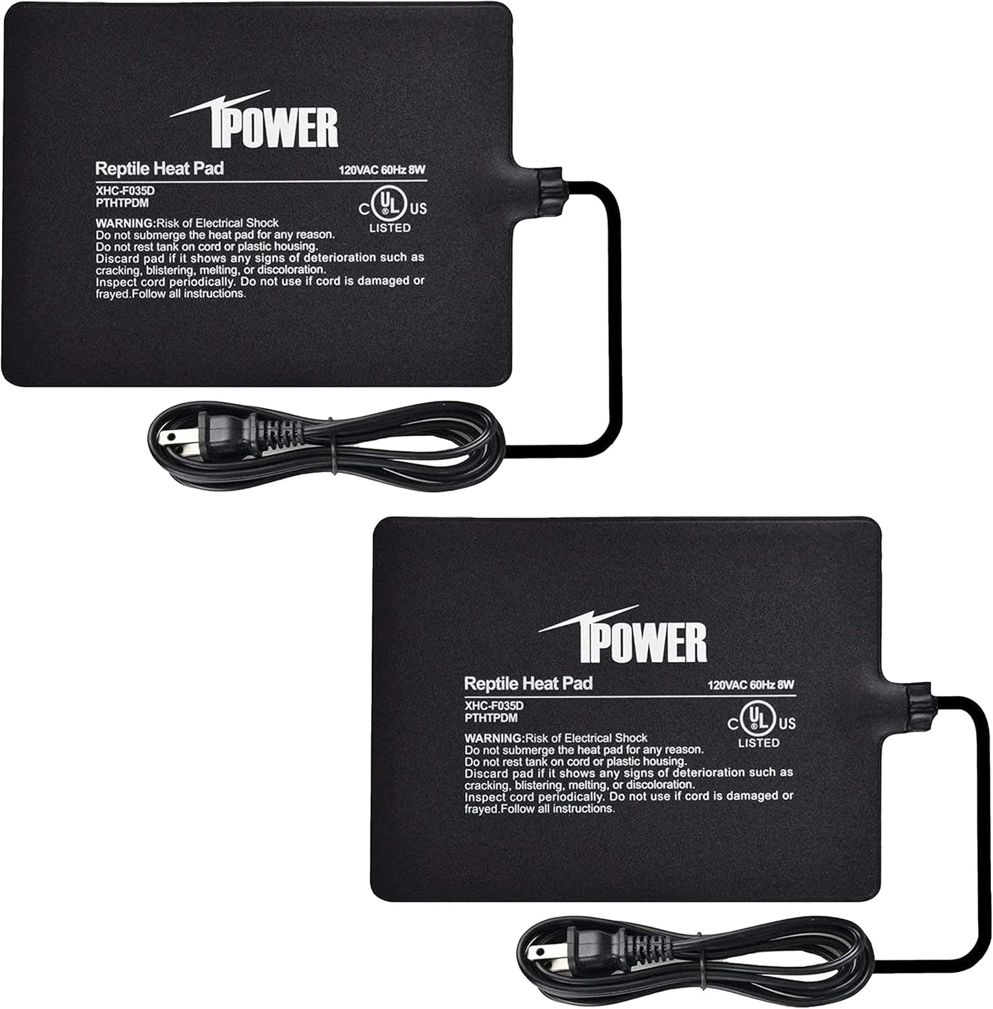 Detailed specifications on iPower heating mat label