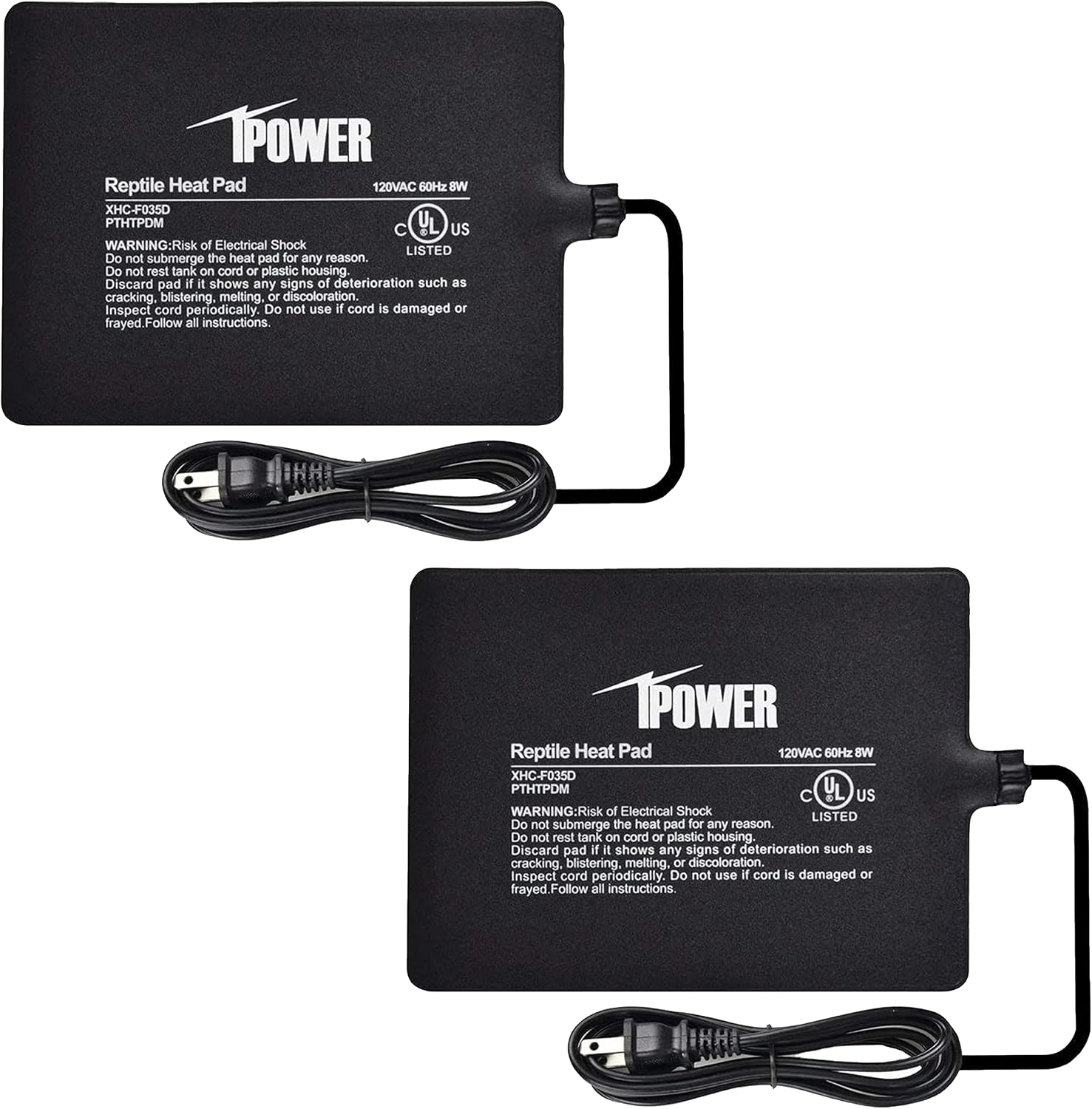 Detailed specifications on iPower heating mat label