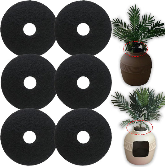 PurifyLogix cat litter box replacement carbon charcoal filters front view pack of six pieces