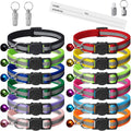 Extodry reflective breakaway cat collars front view featuring colorful multi-pack design.