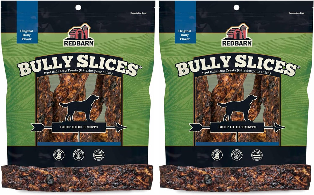 Redbarn Pet Products All-Natural Rawhide Bully Slices - Bully Stick Flavor - Premium Grain-Free Beef Hide Treats High Protein Low Fat for Chewers - 9 oz Bag - Image 15