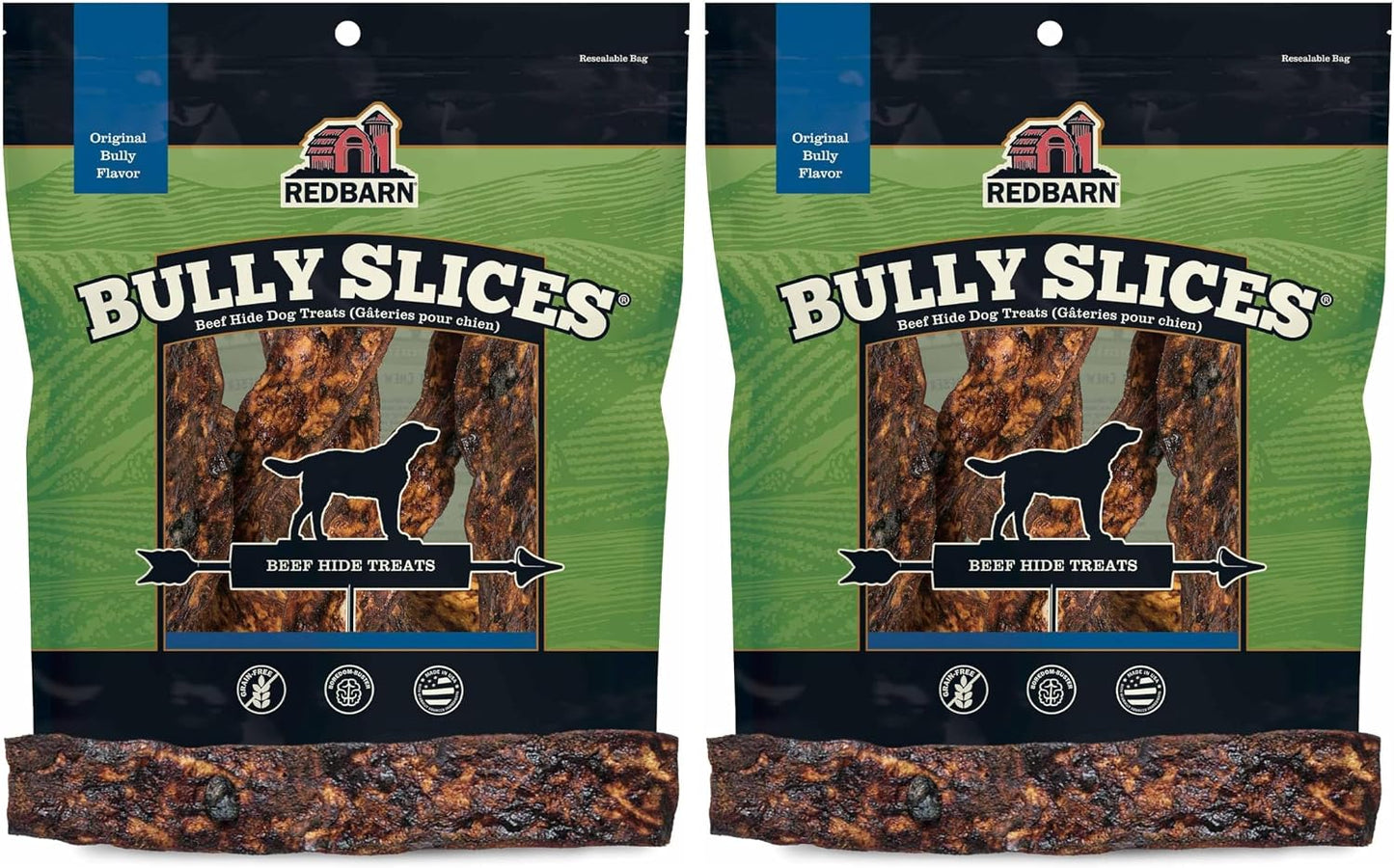 Redbarn Pet Products All-Natural Rawhide Bully Slices - Bully Stick Flavor - Premium Grain-Free Beef Hide Treats High Protein Low Fat for Chewers - 9 oz Bag - Image 15