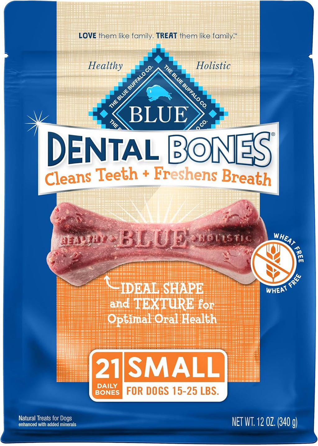 Blue Buffalo Dental Bones Small Natural Dental Chew Dog Treats Bag Value Pack - Image 12