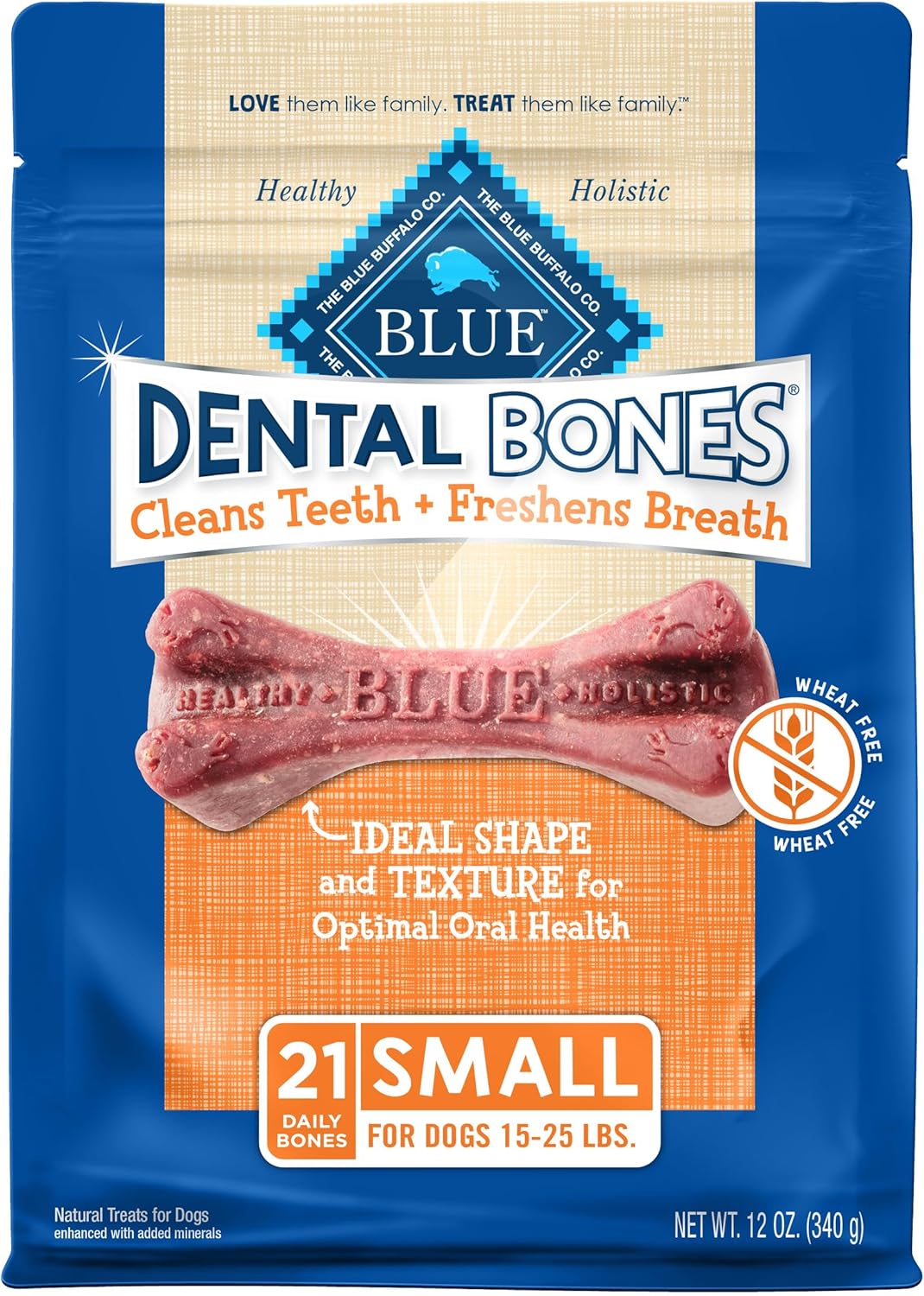 Blue Buffalo Dental Bones Small Natural Dental Chew Dog Treats Bag Value Pack - Image 12