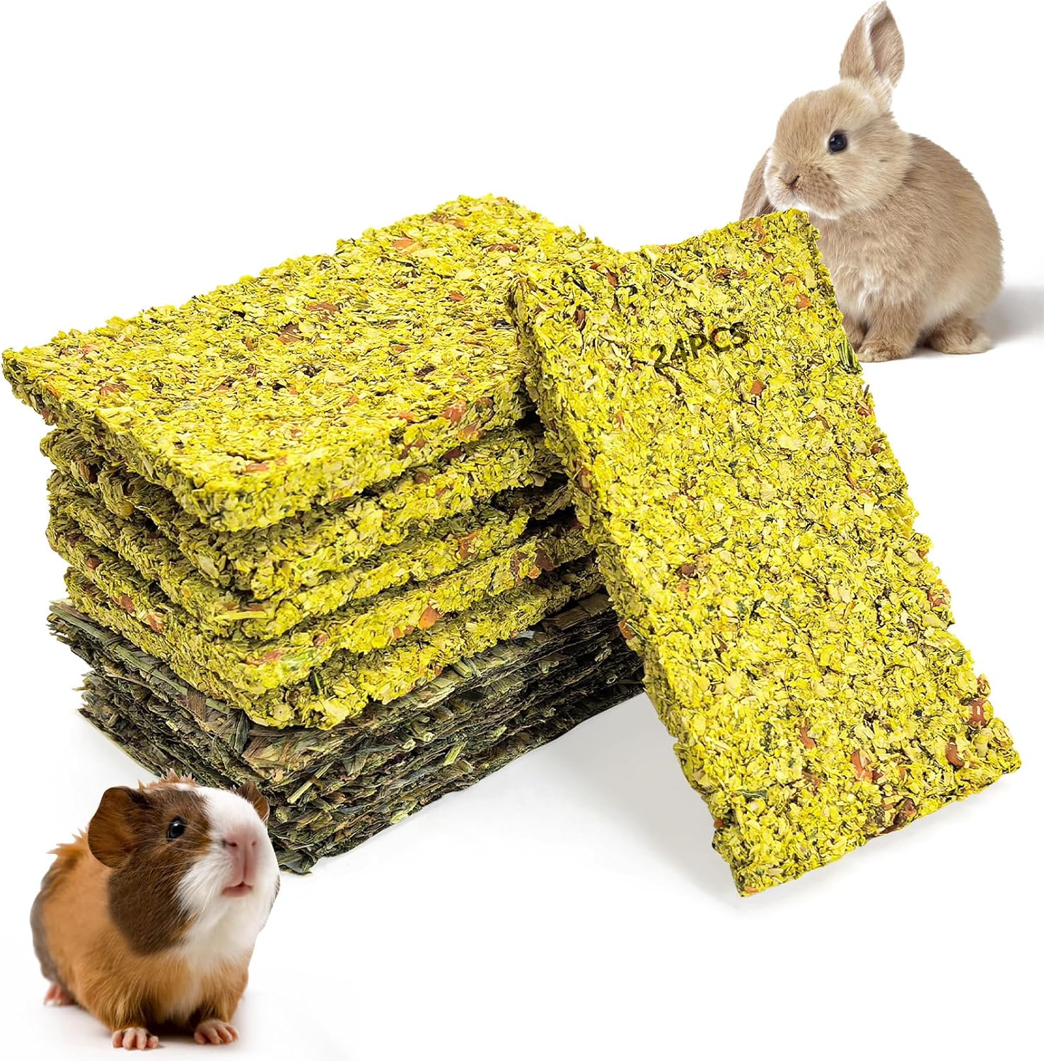 Fhiny 12 PCS Rabbit Timothy Hay Chips Toys, Natural Bunny Molar Treats with Herbal Flowers Rabbit Chew Toys for Teeth Small Animal Snacks for Rats Chinchillas Guinea Pigs Hamsters - Image 12