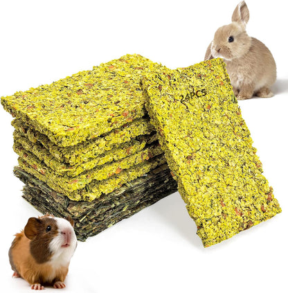 Fhiny 12 PCS Rabbit Timothy Hay Chips Toys, Natural Bunny Molar Treats with Herbal Flowers Rabbit Chew Toys for Teeth Small Animal Snacks for Rats Chinchillas Guinea Pigs Hamsters - Image 12