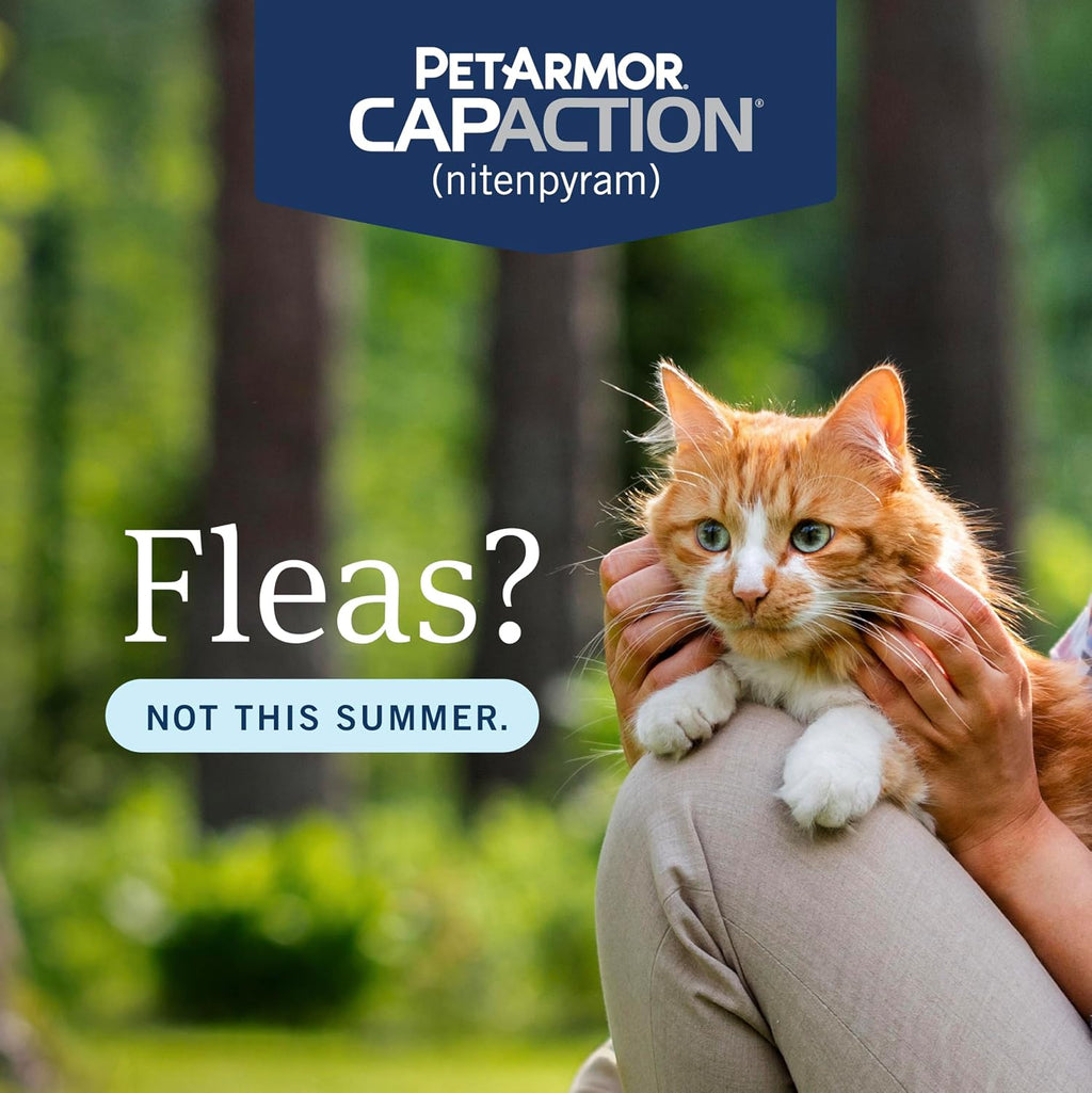 PetArmor CAPACTION (nitenpyram) Oral Flea Treatment for Cats, Cat Flea Treatment Pill, Fast Acting Tablets Start Killing in 30 Minutes, 2-25 lbs, 6 Doses - Image 9