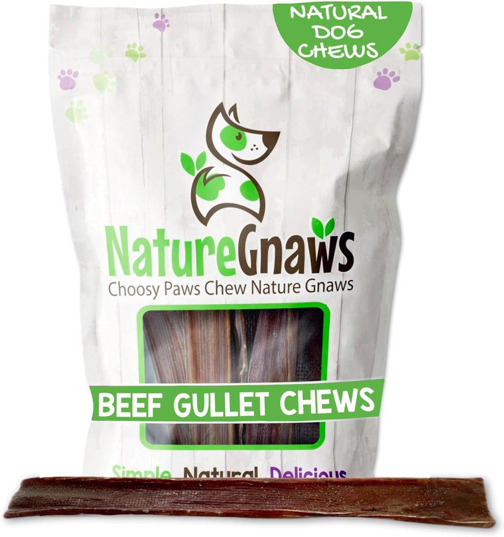 Nature Gnaws Beef Gullet Springs for Dogs 7-8" (12 Count) - Natural Beef Jerky Stick Dog Chew Treats - Rawhide Free - Image 13