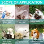 Instructions for using Fanshi ear cleaner on pet ears