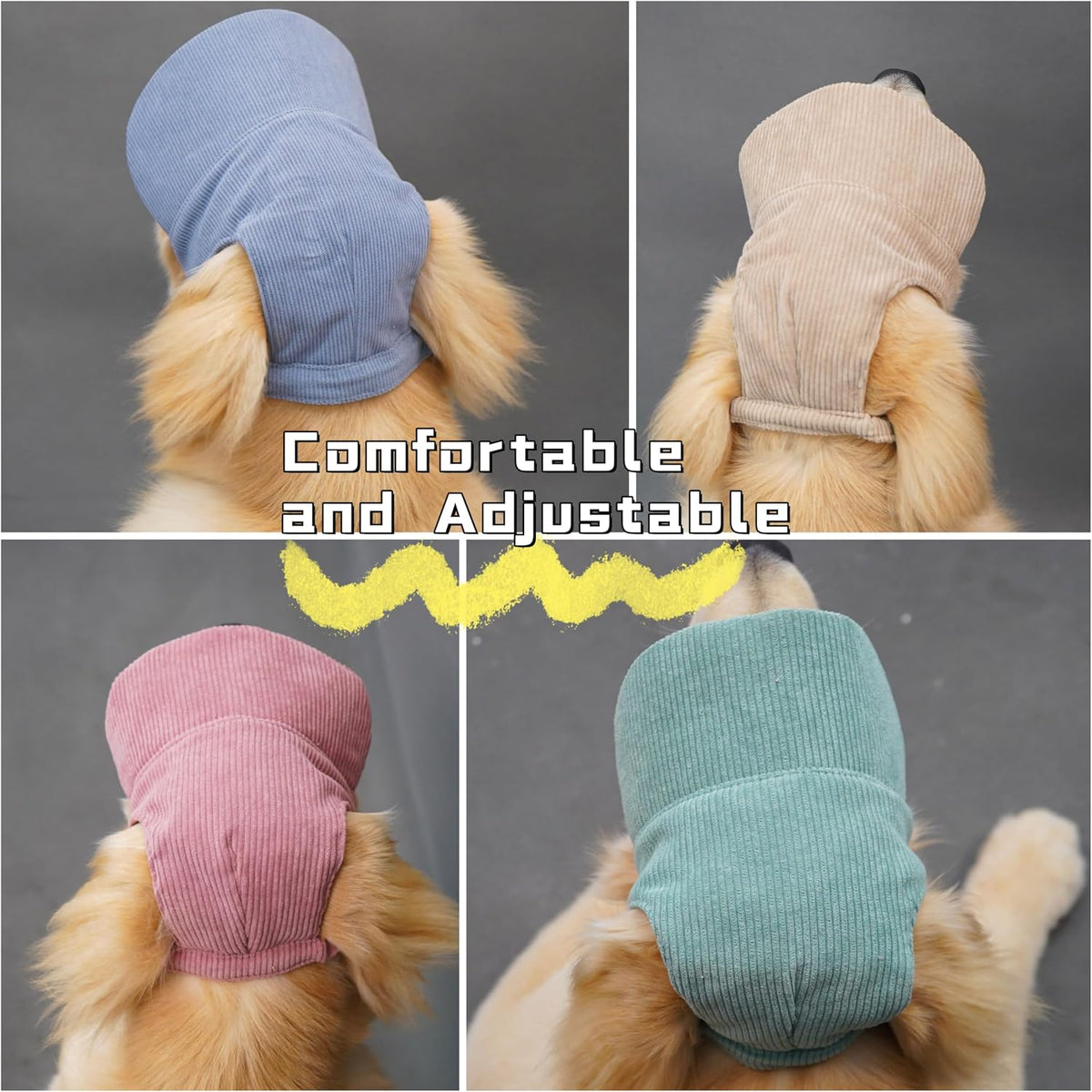 Cat wearing green pet visor hat with ear holes