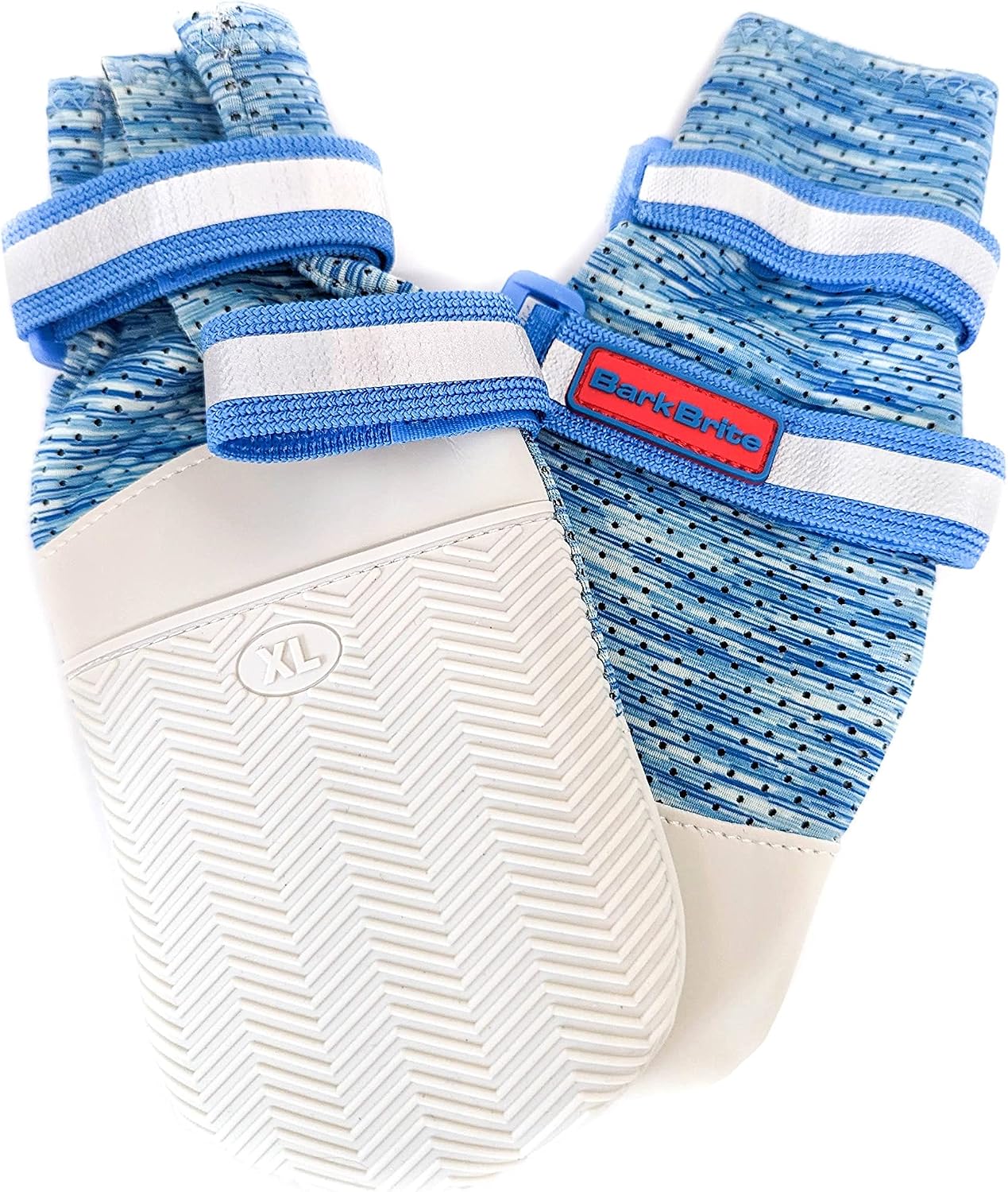 Bark Brite Lightweight Neoprene Paw Protector Dog Boots Designed for Comfort and Breathability in 5 Sizes (Blue Lg) - Image 12