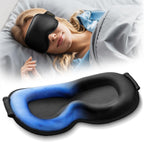 Facemoon 3D weighted cooling gel eye mask front view for sleep