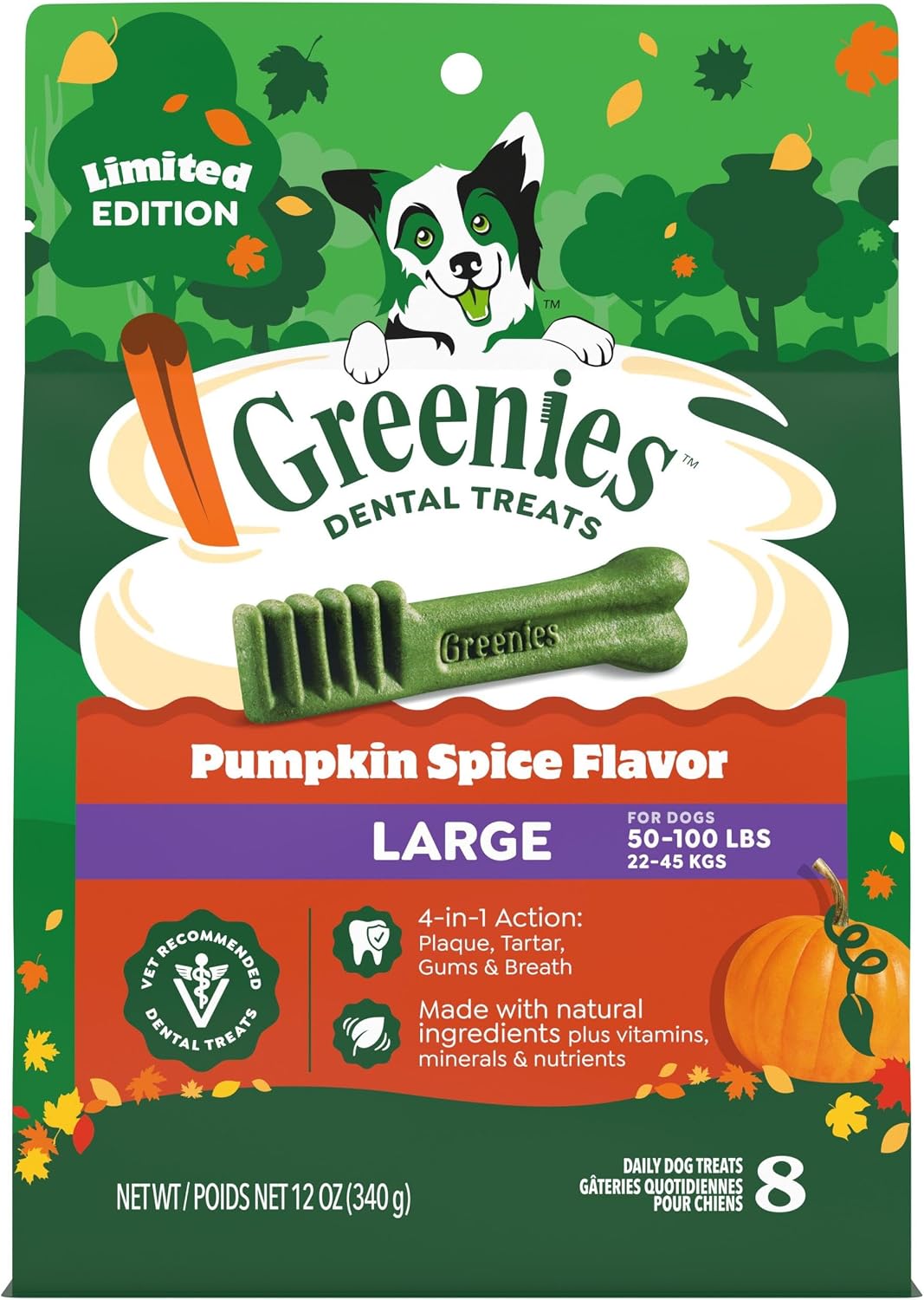 Greenies Dog Treats,Veterinarian-Recommended Natural Dental Dog Treats,Large Size,Sweet Potato Flavor,36 oz,24 Count (Pack of 2) - Image 13