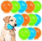 PUPTILY 2 Different Functions Interactive Ball for Dogs 2.5" Squeaky Dog Balls Toys and Puppy Teething Chew Toy Balls for Small Dogs for Clean Teeth and Training 5Pcs - Image 9