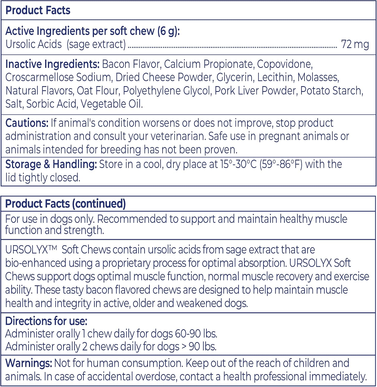 Virbac URSOLYX authentic imported pet health supplement bottle display