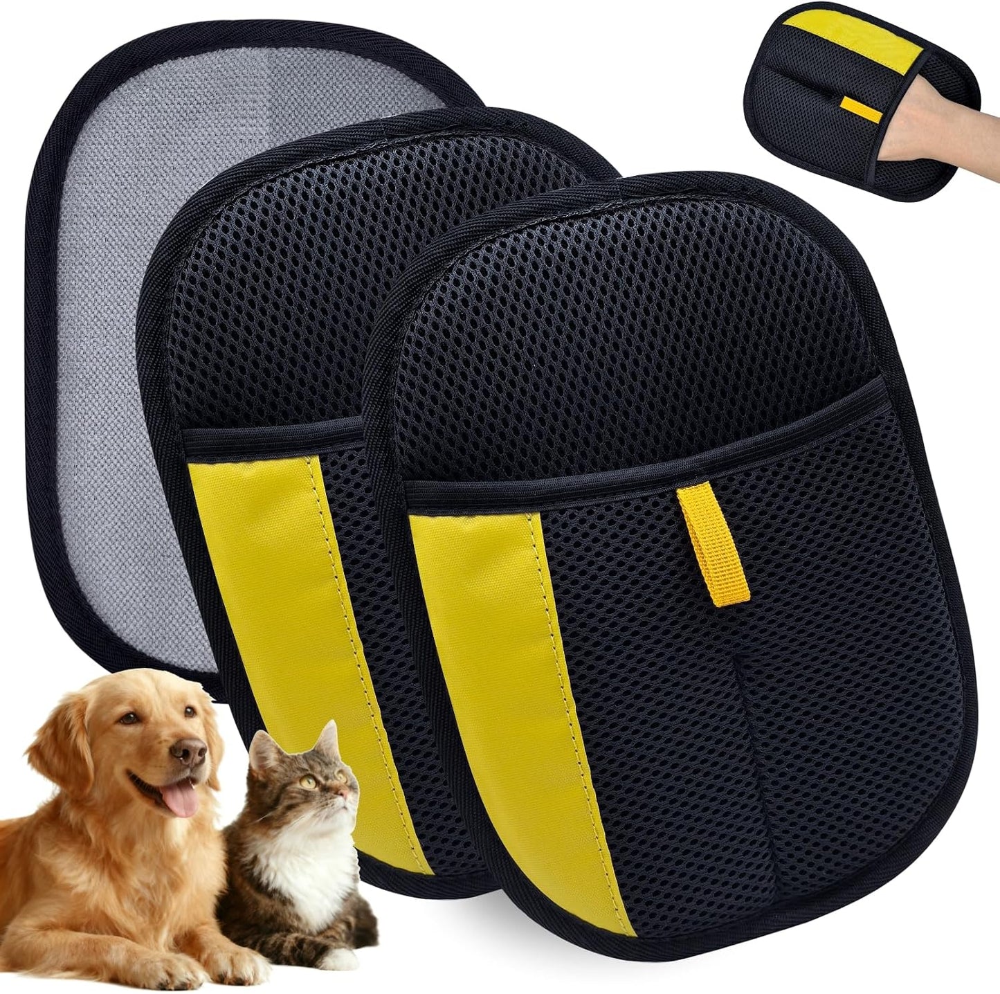 Pet Hair Removal Glove for Dogs & Cats, Upgraded Reusable Electrostatic Pet Hair Gloves, Pet Hair Remover Tool for Clothing, Couch, Carpet,Pet Beds, Car Seat, Convenience for Busy Pet Owners - Image 9