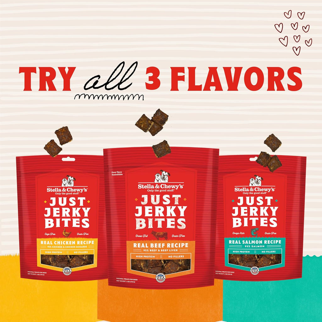 Stella & Chewy's Premium Salmon Jerky Dog Treats - 95% Real Fish Bites for Sensitive Stomachs - Natural Limited Ingredient Treats for Small and Large Dogs - No Grain, Wheat or Soy - 6 oz Bag - Image 9