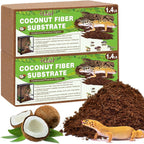 Halatool 1.4LB Coconut Fiber Substrate for Reptile Bedding, Natural Compressed Coconut Husk Substrate for Snake Tarantula Enclosure Tortoises Habitat Spider Leopard Gecko Tank - Image 12