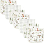 Hudson Baby muslin burp cloths 7 pack front view