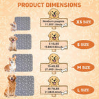 Dog using Comasua reusable potty pad indoors