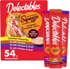 Hartz Delectables Squeeze Up Non Seafood Variety Pack 54 Tubes front view
