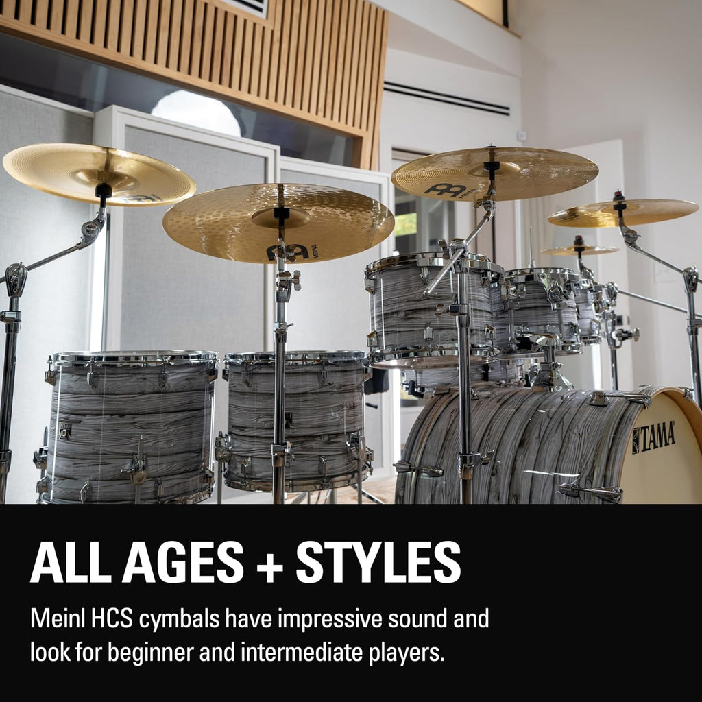 Durable brass alloy drum set effect cymbals for student practice